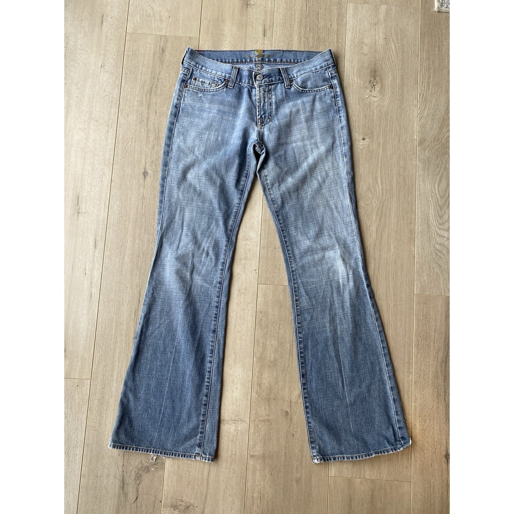 Seven for all Man Kind Flare Leg Jeans 100% Cotton Sz 29 $228 USA